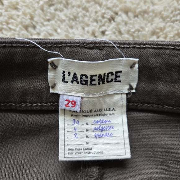 Lagence skinny jeans sage green womens 29 - Picture 2 of 10